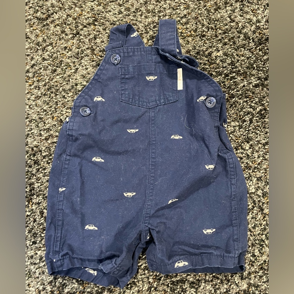Carters Car Print Overalls